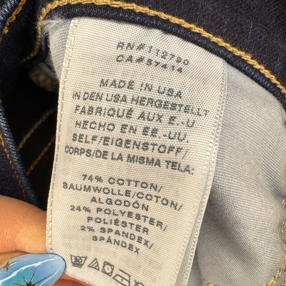 Vintage True Religion Jeans Halle Mid Rise Super Skinny Size 26 Made in USA 🇺🇸 - Picture 10 of 10